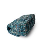 19A Ancient Egypt Turquoise Tweed Quilted Mini Rectangular Flap LGHW - Image 11