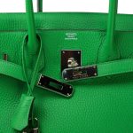 Hermes Birkin 30 Bambou Togo Palladium Plated [R] Stamp - Image 5