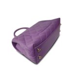 Purple Caviar Quilted Small Coco Handle LGHW - Image 9