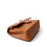 21A Caramel/Light Brown Caviar Quilted Classic Flap Small LGHW - Image 7