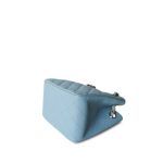 22S Light Blue Caviar Quilted Mini Bucket Bag Light Gold Hardware - Image 6