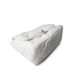 22S White Lambskin Quilted 19 Flap Small Mixed Hardware - Image 11