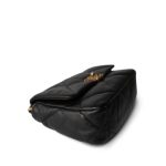 23S Black Lambskin Quilted 19 Flap Small Mixed Hardware - Image 9