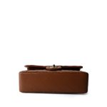 23A Brown/Cognac Caviar Quilted Classic Flap Small Light Gold Hardware - Image 3