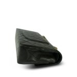 Dark Green/Khaki Lambskin Quilted Classic Flap Medium Gold Hardware - Image 13