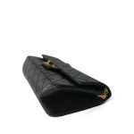 Black Crumpled Calfskin Quilted Reissue 2.55 225 Aged Gold Hardware - Image 4