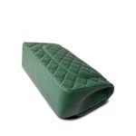 19B Dark Green Lambskin Quilted Classic Flap SHW - Image 9