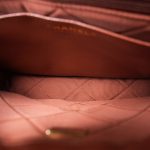24A Brown Caviar Quilted Large Single Flap Aged Gold Hardware - Image 10