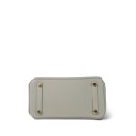 Birkin 25 Gris Perle Togo Gold Plated B Stamp - Image 15