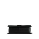 Black Caviar Quilted Old Medium Boy Bag Ruthenium Hardware - Image 4