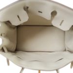 Birkin 30 Craie Veau Togo Gold Plated Y Stamp - Image 7
