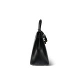 Kelly 28 Sellier Black Box Calfskin Gold Plated Y Circle Stamp - Image 16