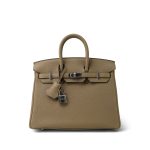 Birkin 25 Beige Marfa Togo Palladium Plated W Stamp