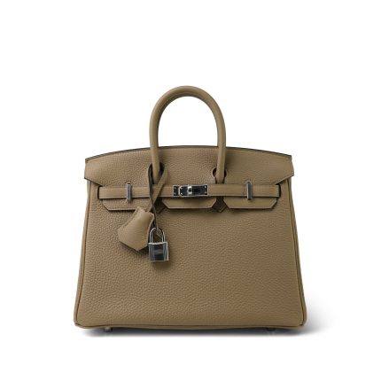 Birkin 25 Beige Marfa Togo Palladium Plated W Stamp