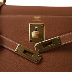 Kelly 28 Retourne Gold Togo Gold Plated D Stamp - Image 4