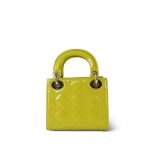 Mini Lady Dior Green Patent Cannage - Image 3