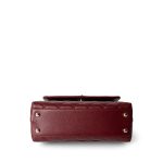 21A Burgundy Caviar Quilted Coco Handle Small LGHW - Image 8