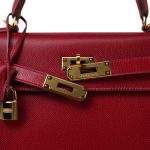 Kelly Sellier 28 Rouge Garange Courchevel Gold Plated G Square Stamp - Image 13
