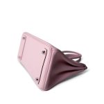 Birkin 25 Rose Sakura Swift Palladium Plated X Stamp - Image 10