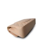 Beige Clair Caviar Quilted Classic Flap Medium Gold Hardware - Image 11