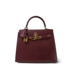 Kelly Sellier 25 Rouge H Veau Sombrero Gold Plated A Stamp - Image 12