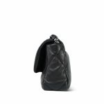 Black Lambskin Quilted 19 Flap Small MHW - Image 2