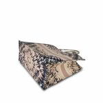Dior Navy/Pink Tie Dye Canvas Embroidery Book Tote Large - Image 8