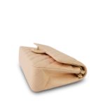 Beige Lambskin Quilted Classic Flap Medium Aged Gold Hardware - Image 13