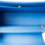 24P Blue Nano Kelly Shopper Aged Gold Hardware - Image 15