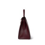 Kelly 28 Box Calfskin Rouge H Gold Plated R Circle Stamp - Image 10