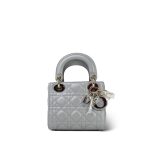 Opaline Gray Pearlescent Cannage Lambskin