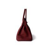 Birkin 30 Rouge Grenat Togo Gold Plated A Stamp - Image 3
