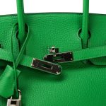 Hermes Birkin 30 Bambou Togo Palladium Plated [R] Stamp - Image 8