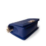 Blue Caviar Quilted Boy Bag Medium Light Gold Hardware - Image 9