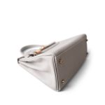 Kelly 28 Gris Perle Veau Evercolor Gold Plated D Stamp - Image 9