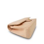 Beige Lambskin Quilted Classic Flap Medium Aged Gold Hardware - Image 12