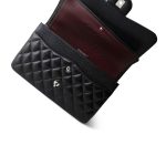 18B Black Caviar Quilted Jumbo Classic Flap SHW - Image 11