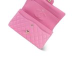 21P Pink Caviar Quilted Classic Flap Medium Light Gold Hardware. - Image 14