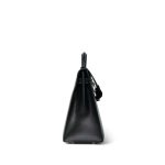 Kelly 32 Black Box Calfskin Gold Plated Y Circle Stamp - Image 15