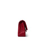 Red Lambskin Quilted Classic Flap Small GHW - Image 4