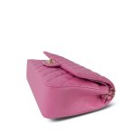 21P Pink Caviar Quilted Classic Flap Medium Light Gold Hardware. - Image 12
