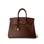 Birkin 35 Brown Ardennes Leather Gold Plated [A] Stamp