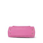 21P Pink Caviar Quilted Lizard Embossed Coco Handle Small Light Gold Hardware - Image 4