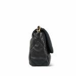 Black Lambskin Quilted 19 Flap Small MHW - Image 4