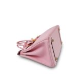Birkin 25 Rose Sakura Swift Gold Plated X Stamp - Image 14