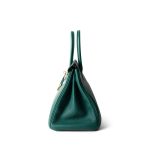 Birkin 30 Malachite Togo Gold Plated T Stamp - Image 10