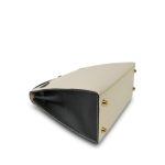 Kelly Sellier 25 Bi-Color Horseshoe (HSS) Craie/Noir Epsom Gold Plated D Stamp - Image 16