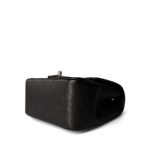 Black Caviar Quilted Mini Square Flap Ruthenium Hardware - Image 6