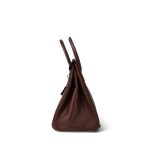 Birkin 30 Maron Fonce Epsom Gold Plated A Square Stamp - Image 11