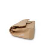 Beige Clair Caviar Quilted Classic Flap Medium Silver Hardware - Image 7